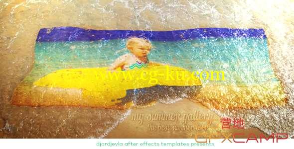 AE模板-夏天海浪沙滩旅游图片展示开场 My Summer Wave Gallery的图片1