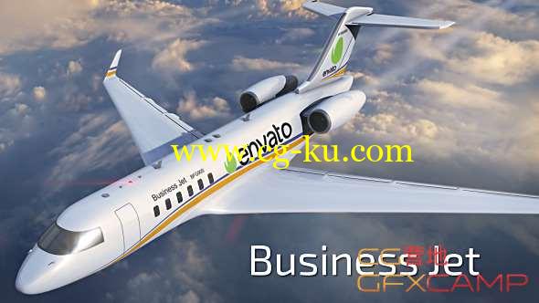 AE模板-三维航班飞机Logo动画开场 Business Jet的图片1