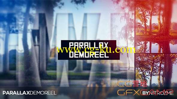 AE模板-文字视频宣传片头开场 Parallax Demo Reel的图片1