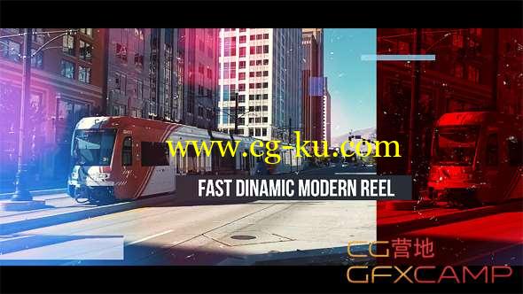 AE模板-动感时尚片头视频图片展示 Fast Dinamic Modern Reel的图片1