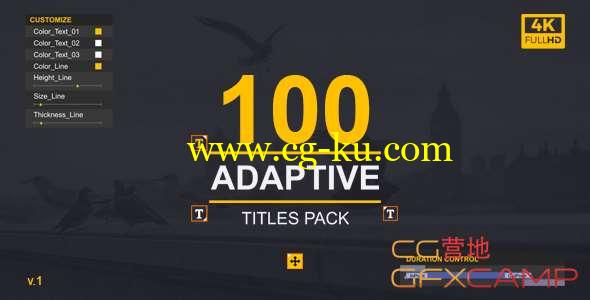AE模板-100组文字标题动画 MoType Adaptive Titles Pack的图片1