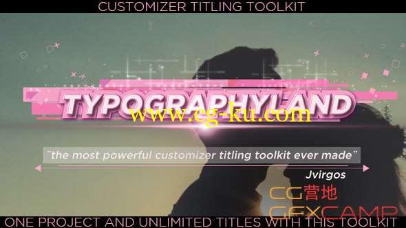 AE模板-自定义人名字幕条文字标题动画 Titles Toolkit Customizer Suite-Typographylnad的图片1
