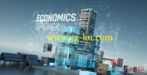 AE模板-经济学三维建筑动画 Economics Opener的图片1