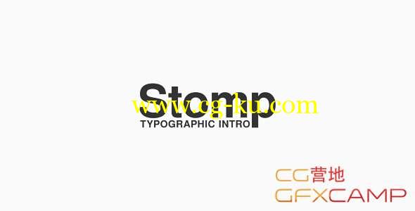 AE模板-快闪文字标题图片展示片头 Stomp - Typographic Intro的图片1