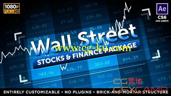 AE模板-金融股票经济分析新闻包装 Wall Street - Stock Market and Finance Package的图片1