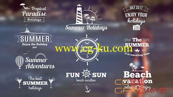 AE模板-夏天旅游横幅文字标题动画 Summer Banners II的图片1