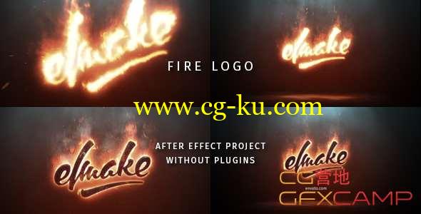 AE模板-火焰燃烧文字Logo动画 Fire Logo的图片1