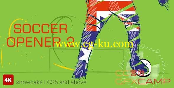 AE模板-涂鸦手绘足球宣传片头 Soccer Opener 2的图片1
