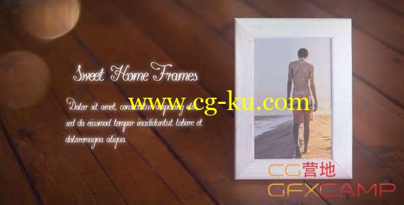 AE模板-木制相框相册照片展示片头 Sweet Home Frames的图片1