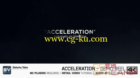 AE模板-文字标题电影游戏视频宣传片 Acceleration Demo reel的图片1
