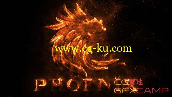 AE模板-火焰燃烧Logo动画片头 Flame Logo的图片1
