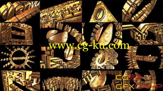 AE黄金字体Logo文字 VideoHive Gold Eldorado的图片1