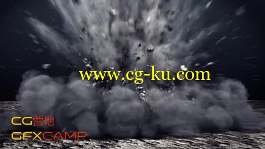 3ds Max爆炸教程 Creating Ground Explosion using Particle Flow and FumeFX Tutorial的图片1