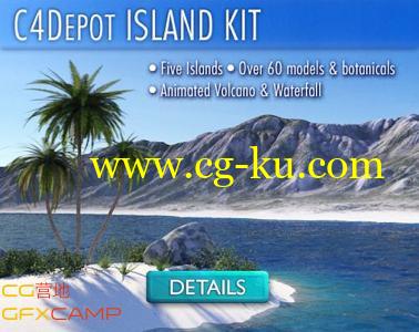 C4D岛屿预设 C4Depot – Island Kit的图片3