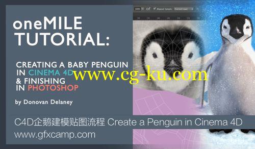 C4D企鹅建模贴图 Create a Penguin in Cinema 4D的图片1