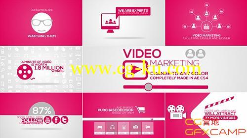 网络购物AE模板 VideoHive Online Video Marketing Intro的图片1