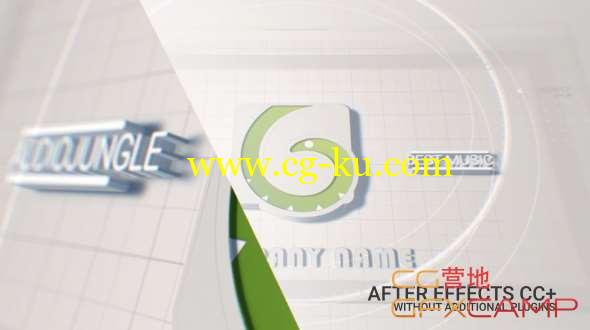 AE模板-干净三维Logo动画 White Logo的图片1
