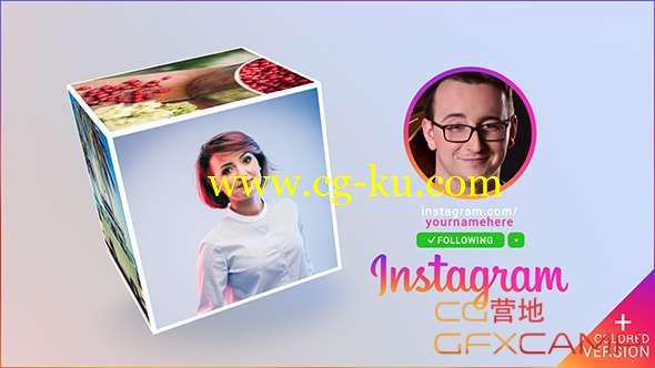 AE模板-三维方块社交图片展示 Instagram Promo Cube Gallery的图片1