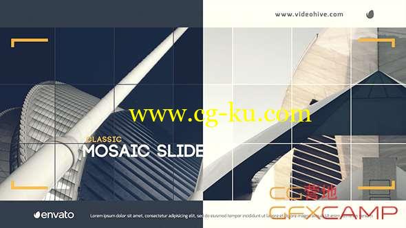AE模板-经典分割拼贴视频墙包装 Classic Mosaic Slide的图片1