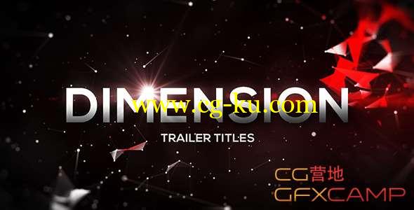AE模板-Plexus背景文字标题宣传片开场 Dimension Trailer Titles的图片1