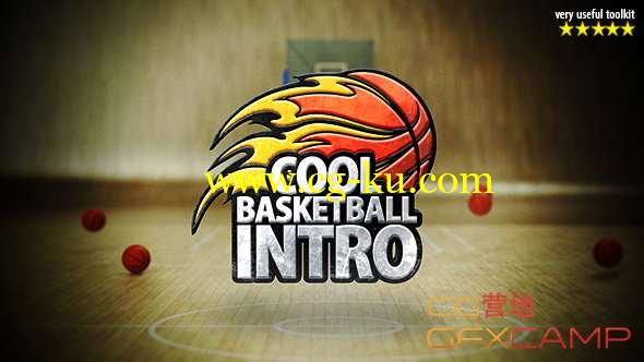 AE模板-篮球场三维Logo片头动画 Cool Basketball Intro的图片1