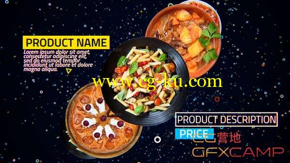 AE模板-餐厅食物宣传介绍片头包装 4K Restaurant Product Promo的图片1