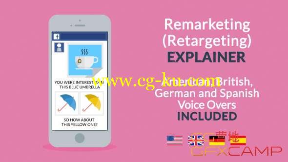 AE模板-网络购物产品宣传介绍MG动画片头 Remarketing Retargeting Explainer的图片1
