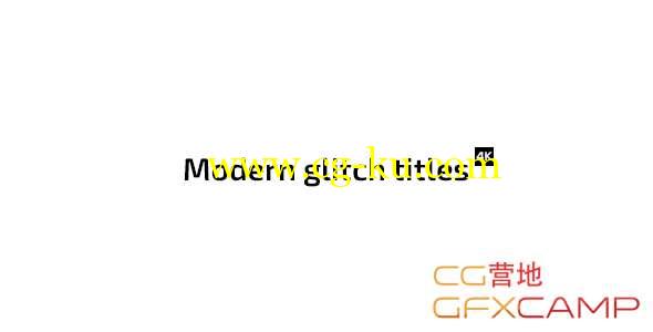AE模板-现代科技感信号损坏文字标题动画 Modern Glitch Titles的图片1