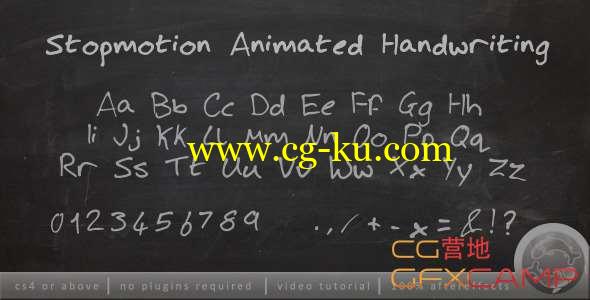 AE模板-定格手写文字动画 Stopmotion Handwriting的图片1