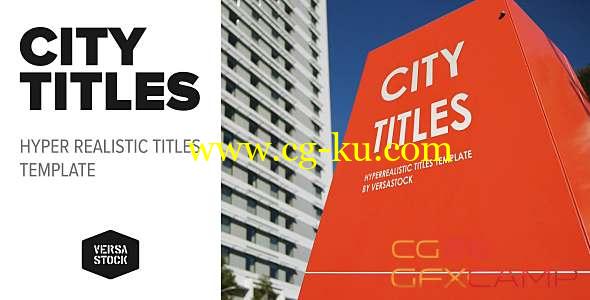 AE模板-城市店面广告牌指示牌实拍合成动画 City Titles Realistic Titles Opener的图片1