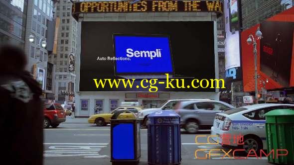 AE模板 -纽约城市广告牌展示动画 New York City Billboards的图片1