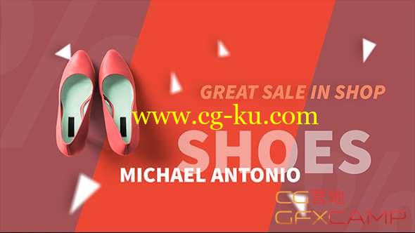 AE模板-鞋子衣服商品介绍包装片头 Market Shop Sale的图片1