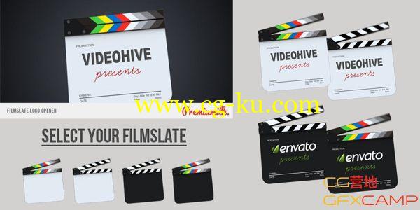 电影场记板Logo展示 Videohive Filmslate Logo Opener的图片1