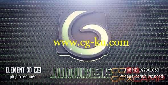 AE模板-三维游戏Logo片头动画 Tech Logo Reveal的图片1