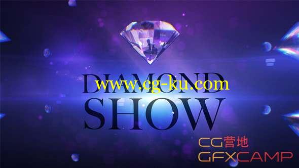 AE模板-水晶钻石折射时尚视频片头栏目包装 Diamond Show的图片1