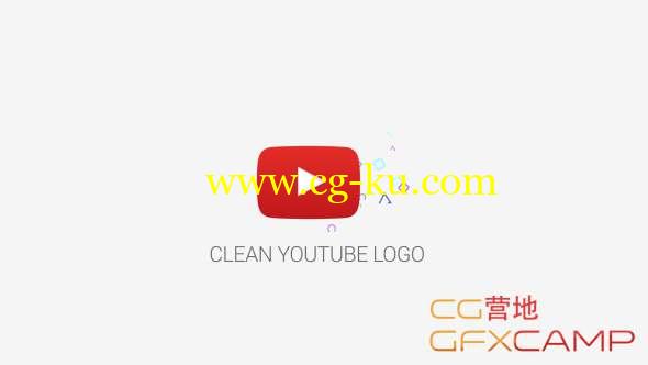 AE模板-干净简洁Logo片头动画 Clean Youtube Logo的图片1