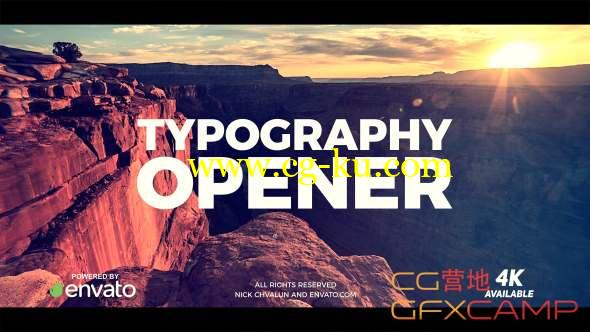 AE模板-图形文字图片视频快闪开场片头 Typography Opener的图片1