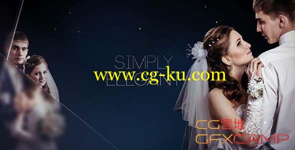 AE模板-简洁优雅婚礼视频图片展示 Simply Elegant Slideshow的图片1