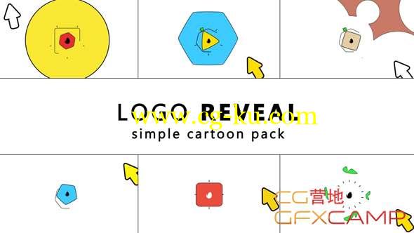 AE模板-扁平化MG动画Logo展示 Simple Cartoon Logo Reveal的图片1