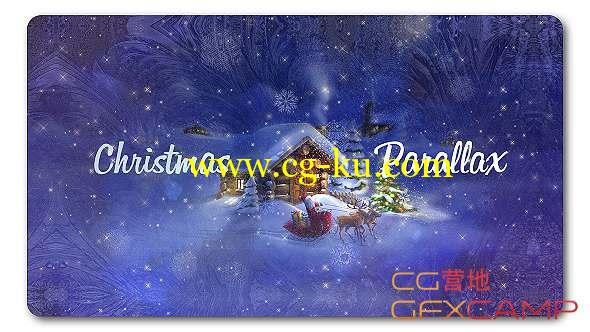 AE模板-圣诞节粒子视差图片相册片头 Christmas Parallax Slideshow的图片1