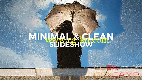 AE模板-图片分屏拼贴片头 Minimal & Clean Slideshow的图片1