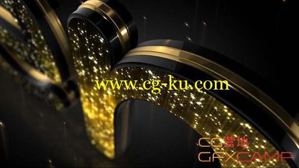 AE模板-三维金色Logo文字动画 Golden Elegance Logo的图片1