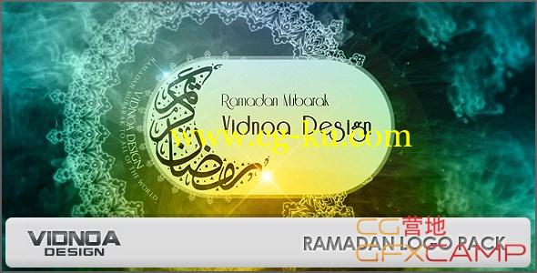 阿拉伯异域风情烟雾水墨粒子 VideoHive Ramadan Logo Pack的图片1
