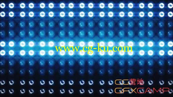 蓝色灯光LED背景视频素材 Led Light DJ Background的图片1