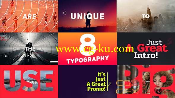 AE模板-文字排版快闪视频片头宣传片 Typography Promo的图片1