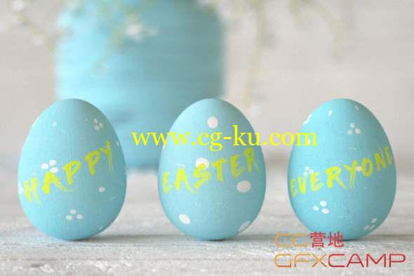 复活节彩蛋C4D Octane渲染教程 Cinema 4D and Octane - Painted Easter Eggs Tutorial的图片1