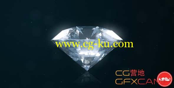 AE模板-钻石水晶破碎Logo动画 Diamond Logo Reveal的图片1