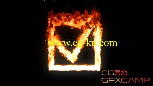 AE模板-火焰特效文字Logo动画 Fire Element Creater v1.2的图片1