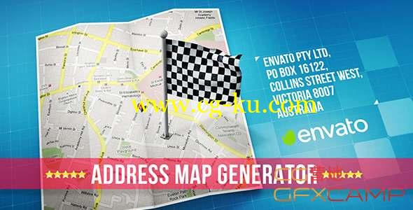 AE模板-卡通地图地点介绍工具包 Map的图片1