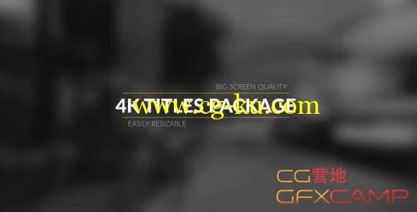 AE模板-栏目包装文字标题动画 4k Broadcast Titles Package的图片1